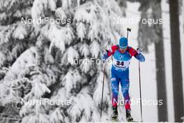 08.01.2021, Oberhof, Germany (GER): Eduard Latypov (RUS) -  IBU World Cup Biathlon, sprint men, Oberhof (GER). www.nordicfocus.com. © Manzoni/NordicFocus. Every downloaded picture is fee-liable.