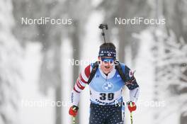 08.01.2021, Oberhof, Germany (GER): Sean Doherty (USA) -  IBU World Cup Biathlon, sprint men, Oberhof (GER). www.nordicfocus.com. © Manzoni/NordicFocus. Every downloaded picture is fee-liable.
