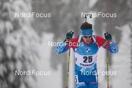 08.01.2021, Oberhof, Germany (GER): Matvey Eliseev (RUS) -  IBU World Cup Biathlon, sprint men, Oberhof (GER). www.nordicfocus.com. © Manzoni/NordicFocus. Every downloaded picture is fee-liable.