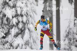 08.01.2021, Oberhof, Germany (GER): Thierry Langer (BEL) -  IBU World Cup Biathlon, sprint men, Oberhof (GER). www.nordicfocus.com. © Manzoni/NordicFocus. Every downloaded picture is fee-liable.