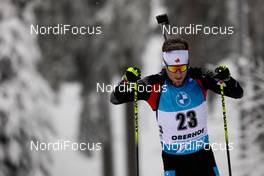 08.01.2021, Oberhof, Germany (GER): Christian Gow (CAN) -  IBU World Cup Biathlon, sprint men, Oberhof (GER). www.nordicfocus.com. © Manzoni/NordicFocus. Every downloaded picture is fee-liable.