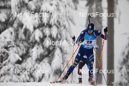 08.01.2021, Oberhof, Germany (GER): Didier Bionaz (ITA) -  IBU World Cup Biathlon, sprint men, Oberhof (GER). www.nordicfocus.com. © Manzoni/NordicFocus. Every downloaded picture is fee-liable.