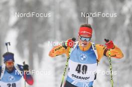 08.01.2021, Oberhof, Germany (GER): Benedikt Doll (GER) -  IBU World Cup Biathlon, sprint men, Oberhof (GER). www.nordicfocus.com. © Manzoni/NordicFocus. Every downloaded picture is fee-liable.
