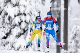 08.01.2021, Oberhof, Germany (GER): Hanna Oeberg (SWE), Evgeniya Pavlova (RUS), (l-r) -  IBU World Cup Biathlon, sprint women, Oberhof (GER). www.nordicfocus.com. © Manzoni/NordicFocus. Every downloaded picture is fee-liable.