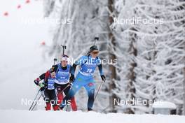 08.01.2021, Oberhof, Germany (GER): Anais Bescond (FRA), Ida Lien (NOR) -  IBU World Cup Biathlon, sprint women, Oberhof (GER). www.nordicfocus.com. © Manzoni/NordicFocus. Every downloaded picture is fee-liable.