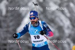 17.01.2021, Oberhof, Germany (GER): Benjamin Weger (SUI) -  IBU World Cup Biathlon, mass men, Oberhof (GER). www.nordicfocus.com. © Manzoni/NordicFocus. Every downloaded picture is fee-liable.