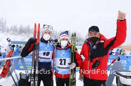 17.01.2021, Oberhof, Germany (GER): Felix Leitner (AUT), Simon Eder (AUT) -  IBU World Cup Biathlon, mass men, Oberhof (GER). www.nordicfocus.com. © Manzoni/NordicFocus. Every downloaded picture is fee-liable.