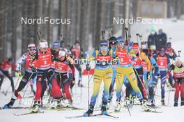 17.01.2021, Oberhof, Germany (GER): Elvira Oeberg (SWE), Tiril Eckhoff (NOR) -  IBU World Cup Biathlon, mass women, Oberhof (GER). www.nordicfocus.com. © Manzoni/NordicFocus. Every downloaded picture is fee-liable.