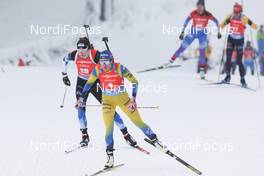 17.01.2021, Oberhof, Germany (GER): Tuuli Tomingas (EST), Hanna Oeberg (SWE) -  IBU World Cup Biathlon, mass women, Oberhof (GER). www.nordicfocus.com. © Manzoni/NordicFocus. Every downloaded picture is fee-liable.