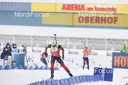 17.01.2021, Oberhof, Germany (GER): Marte Olsbu Roeiseland (NOR) -  IBU World Cup Biathlon, mass women, Oberhof (GER). www.nordicfocus.com. © Manzoni/NordicFocus. Every downloaded picture is fee-liable.