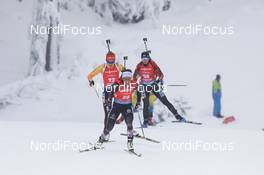 17.01.2021, Oberhof, Germany (GER): Dunja Zdouc (AUT), Janina Hettich (GER) -  IBU World Cup Biathlon, mass women, Oberhof (GER). www.nordicfocus.com. © Manzoni/NordicFocus. Every downloaded picture is fee-liable.