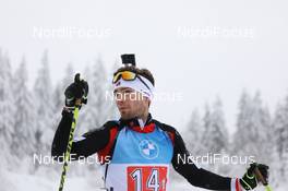 15.01.2021, Oberhof, Germany (GER): Christian Gow (CAN) -  IBU World Cup Biathlon, relay men, Oberhof (GER). www.nordicfocus.com. © Manzoni/NordicFocus. Every downloaded picture is fee-liable.