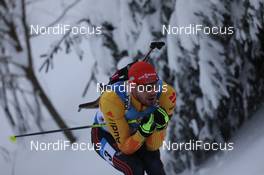 15.01.2021, Oberhof, Germany (GER): Arnd Peiffer (GER) -  IBU World Cup Biathlon, relay men, Oberhof (GER). www.nordicfocus.com. © Manzoni/NordicFocus. Every downloaded picture is fee-liable.
