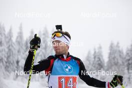 15.01.2021, Oberhof, Germany (GER): Christian Gow (CAN) -  IBU World Cup Biathlon, relay men, Oberhof (GER). www.nordicfocus.com. © Manzoni/NordicFocus. Every downloaded picture is fee-liable.