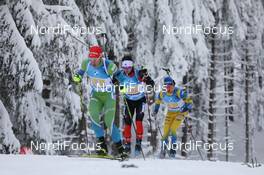 15.01.2021, Oberhof, Germany (GER): Rok Trsan (SLO), Trevor Kiers (CAN), Oskar Brandt (SWE), (l-r) -  IBU World Cup Biathlon, relay men, Oberhof (GER). www.nordicfocus.com. © Manzoni/NordicFocus. Every downloaded picture is fee-liable.