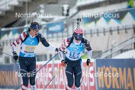 15.01.2021, Oberhof, Germany (GER): Paul Schommer (USA), Sean Doherty (USA), (l-r) -  IBU World Cup Biathlon, relay men, Oberhof (GER). www.nordicfocus.com. © Manzoni/NordicFocus. Every downloaded picture is fee-liable.