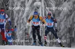 15.01.2021, Oberhof, Germany (GER): Erik Lesser (GER), Leif Nordgren (USA), (l-r) -  IBU World Cup Biathlon, relay men, Oberhof (GER). www.nordicfocus.com. © Manzoni/NordicFocus. Every downloaded picture is fee-liable.