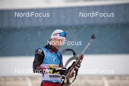 15.01.2021, Oberhof, Germany (GER): Felix Leitner (AUT) -  IBU World Cup Biathlon, relay men, Oberhof (GER). www.nordicfocus.com. © Manzoni/NordicFocus. Every downloaded picture is fee-liable.