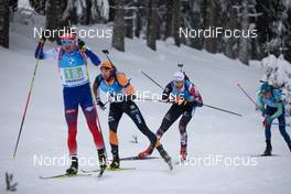 15.01.2021, Oberhof, Germany (GER): Tomas Hasilla (SVK), Andrejs Rastorgujevs (LAT), Simon Eder (AUT), (l-r) -  IBU World Cup Biathlon, relay men, Oberhof (GER). www.nordicfocus.com. © Manzoni/NordicFocus. Every downloaded picture is fee-liable.