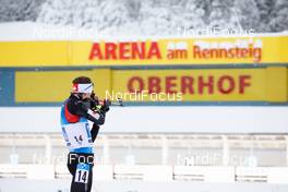15.01.2021, Oberhof, Germany (GER): Adam Runnalls (CAN) -  IBU World Cup Biathlon, relay men, Oberhof (GER). www.nordicfocus.com. © Manzoni/NordicFocus. Every downloaded picture is fee-liable.