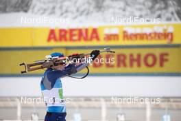 15.01.2021, Oberhof, Germany (GER): Lukas Hofer (ITA) -  IBU World Cup Biathlon, relay men, Oberhof (GER). www.nordicfocus.com. © Manzoni/NordicFocus. Every downloaded picture is fee-liable.