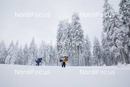 15.01.2021, Oberhof, Germany (GER): Thomas Bormolini (ITA), Erik Lesser (GER), (l-r) -  IBU World Cup Biathlon, relay men, Oberhof (GER). www.nordicfocus.com. © Manzoni/NordicFocus. Every downloaded picture is fee-liable.