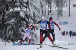 16.01.2021, Oberhof, Germany (GER): Tiril Eckhoff (NOR), Jumi Jung (KOR), (l-r) -  IBU World Cup Biathlon, relay women, Oberhof (GER). www.nordicfocus.com. © Manzoni/NordicFocus. Every downloaded picture is fee-liable.