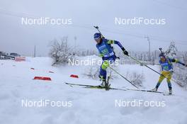 16.01.2021, Oberhof, Germany (GER): Dzinara Alimbekava (BLR), Linn Persson (SWE), (l-r) -  IBU World Cup Biathlon, relay women, Oberhof (GER). www.nordicfocus.com. © Manzoni/NordicFocus. Every downloaded picture is fee-liable.