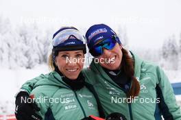 16.01.2021, Oberhof, Germany (GER): Elisa Gasparin (SUI), Selina Gasparin (SUI), (l-r) -  IBU World Cup Biathlon, relay women, Oberhof (GER). www.nordicfocus.com. © Manzoni/NordicFocus. Every downloaded picture is fee-liable.