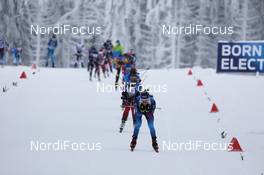 16.01.2021, Oberhof, Germany (GER): Elisa Gasparin (SUI) leads the field -  IBU World Cup Biathlon, relay women, Oberhof (GER). www.nordicfocus.com. © Manzoni/NordicFocus. Every downloaded picture is fee-liable.