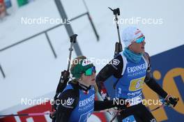 16.01.2021, Oberhof, Germany (GER): Lisa Theresa Hauser (AUT), Katharina Innerhofer (AUT), (l-r) -  IBU World Cup Biathlon, relay women, Oberhof (GER). www.nordicfocus.com. © Manzoni/NordicFocus. Every downloaded picture is fee-liable.