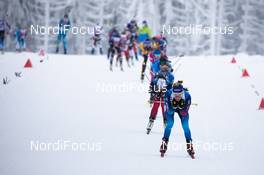 16.01.2021, Oberhof, Germany (GER): Elisa Gasparin (SUI) leads the field -  IBU World Cup Biathlon, relay women, Oberhof (GER). www.nordicfocus.com. © Manzoni/NordicFocus. Every downloaded picture is fee-liable.