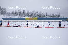 16.01.2021, Oberhof, Germany (GER): Event Feature: undefined athletes compete during the zeroing -  IBU World Cup Biathlon, relay women, Oberhof (GER). www.nordicfocus.com. © Manzoni/NordicFocus. Every downloaded picture is fee-liable.