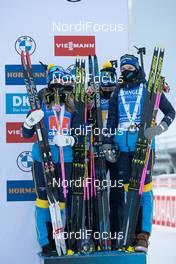 16.01.2021, Oberhof, Germany (GER): Mona Brorsson (SWE), Linn Persson (SWE), Elvira Oeberg (SWE), Hanna Oeberg (SWE), (l-r) -  IBU World Cup Biathlon, relay women, Oberhof (GER). www.nordicfocus.com. © Manzoni/NordicFocus. Every downloaded picture is fee-liable.