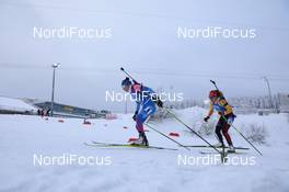 16.01.2021, Oberhof, Germany (GER): Larisa Kuklina (RUS), Janina Hettich (GER), (l-r) -  IBU World Cup Biathlon, relay women, Oberhof (GER). www.nordicfocus.com. © Manzoni/NordicFocus. Every downloaded picture is fee-liable.