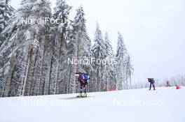 16.01.2021, Oberhof, Germany (GER): Dunja Zdouc (AUT), Lisa Vittozzi (ITA), (l-r) -  IBU World Cup Biathlon, relay women, Oberhof (GER). www.nordicfocus.com. © Manzoni/NordicFocus. Every downloaded picture is fee-liable.