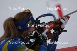 16.01.2021, Oberhof, Germany (GER): Mona Brorsson (SWE) -  IBU World Cup Biathlon, relay women, Oberhof (GER). www.nordicfocus.com. © Manzoni/NordicFocus. Every downloaded picture is fee-liable.