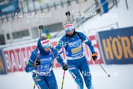 16.01.2021, Oberhof, Germany (GER): Erika Janka (FIN), Venla Lehtonen (FIN), (l-r) -  IBU World Cup Biathlon, relay women, Oberhof (GER). www.nordicfocus.com. © Manzoni/NordicFocus. Every downloaded picture is fee-liable.