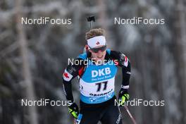 13.01.2021, Oberhof, Germany (GER): Scott Gow (CAN) -  IBU World Cup Biathlon, sprint men, Oberhof (GER). www.nordicfocus.com. © Manzoni/NordicFocus. Every downloaded picture is fee-liable.