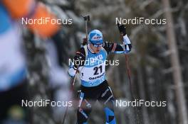13.01.2021, Oberhof, Germany (GER): Rene Zahkna (EST) -  IBU World Cup Biathlon, sprint men, Oberhof (GER). www.nordicfocus.com. © Manzoni/NordicFocus. Every downloaded picture is fee-liable.
