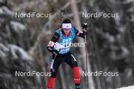 13.01.2021, Oberhof, Germany (GER): Trevor Kiers (CAN) -  IBU World Cup Biathlon, sprint men, Oberhof (GER). www.nordicfocus.com. © Manzoni/NordicFocus. Every downloaded picture is fee-liable.