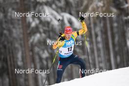 13.01.2021, Oberhof, Germany (GER): Roman Rees (GER) -  IBU World Cup Biathlon, sprint men, Oberhof (GER). www.nordicfocus.com. © Manzoni/NordicFocus. Every downloaded picture is fee-liable.