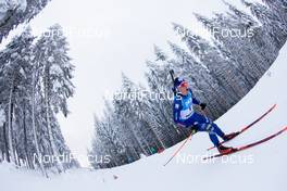13.01.2021, Oberhof, Germany (GER): Didier Bionaz (ITA) -  IBU World Cup Biathlon, sprint men, Oberhof (GER). www.nordicfocus.com. © Manzoni/NordicFocus. Every downloaded picture is fee-liable.