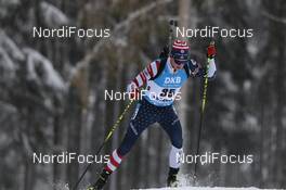 13.01.2021, Oberhof, Germany (GER): Sean Doherty (USA) -  IBU World Cup Biathlon, sprint men, Oberhof (GER). www.nordicfocus.com. © Manzoni/NordicFocus. Every downloaded picture is fee-liable.