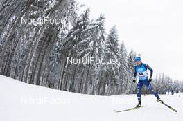 13.01.2021, Oberhof, Germany (GER): Lukas Hofer (ITA) -  IBU World Cup Biathlon, sprint men, Oberhof (GER). www.nordicfocus.com. © Manzoni/NordicFocus. Every downloaded picture is fee-liable.