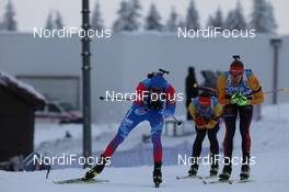 13.01.2021, Oberhof, Germany (GER): Kirill Streltsov (RUS), Philipp Horn (GER), Johannes Kuehn (GER), (l-r) -  IBU World Cup Biathlon, sprint men, Oberhof (GER). www.nordicfocus.com. © Manzoni/NordicFocus. Every downloaded picture is fee-liable.