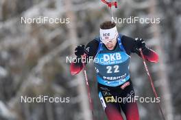 13.01.2021, Oberhof, Germany (GER): Sturla Holm Laegreid (NOR) -  IBU World Cup Biathlon, sprint men, Oberhof (GER). www.nordicfocus.com. © Manzoni/NordicFocus. Every downloaded picture is fee-liable.