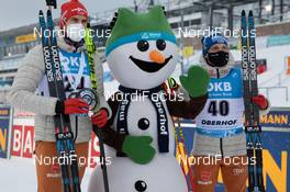 13.01.2021, Oberhof, Germany (GER): Arnd Peiffer (GER), Erik Lesser (GER), (l-r) -  IBU World Cup Biathlon, sprint men, Oberhof (GER). www.nordicfocus.com. © Manzoni/NordicFocus. Every downloaded picture is fee-liable.