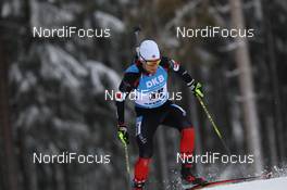 13.01.2021, Oberhof, Germany (GER): Christian Gow (CAN) -  IBU World Cup Biathlon, sprint men, Oberhof (GER). www.nordicfocus.com. © Manzoni/NordicFocus. Every downloaded picture is fee-liable.