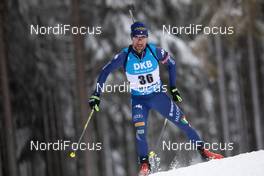 13.01.2021, Oberhof, Germany (GER): Thomas Bormolini (ITA) -  IBU World Cup Biathlon, sprint men, Oberhof (GER). www.nordicfocus.com. © Manzoni/NordicFocus. Every downloaded picture is fee-liable.